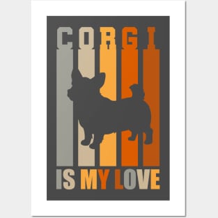 Corgi is my love Posters and Art